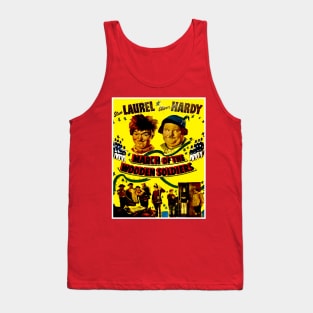 March of the wooden Soldiers Vintage Laurel and Hardy Movie Poster Tank Top